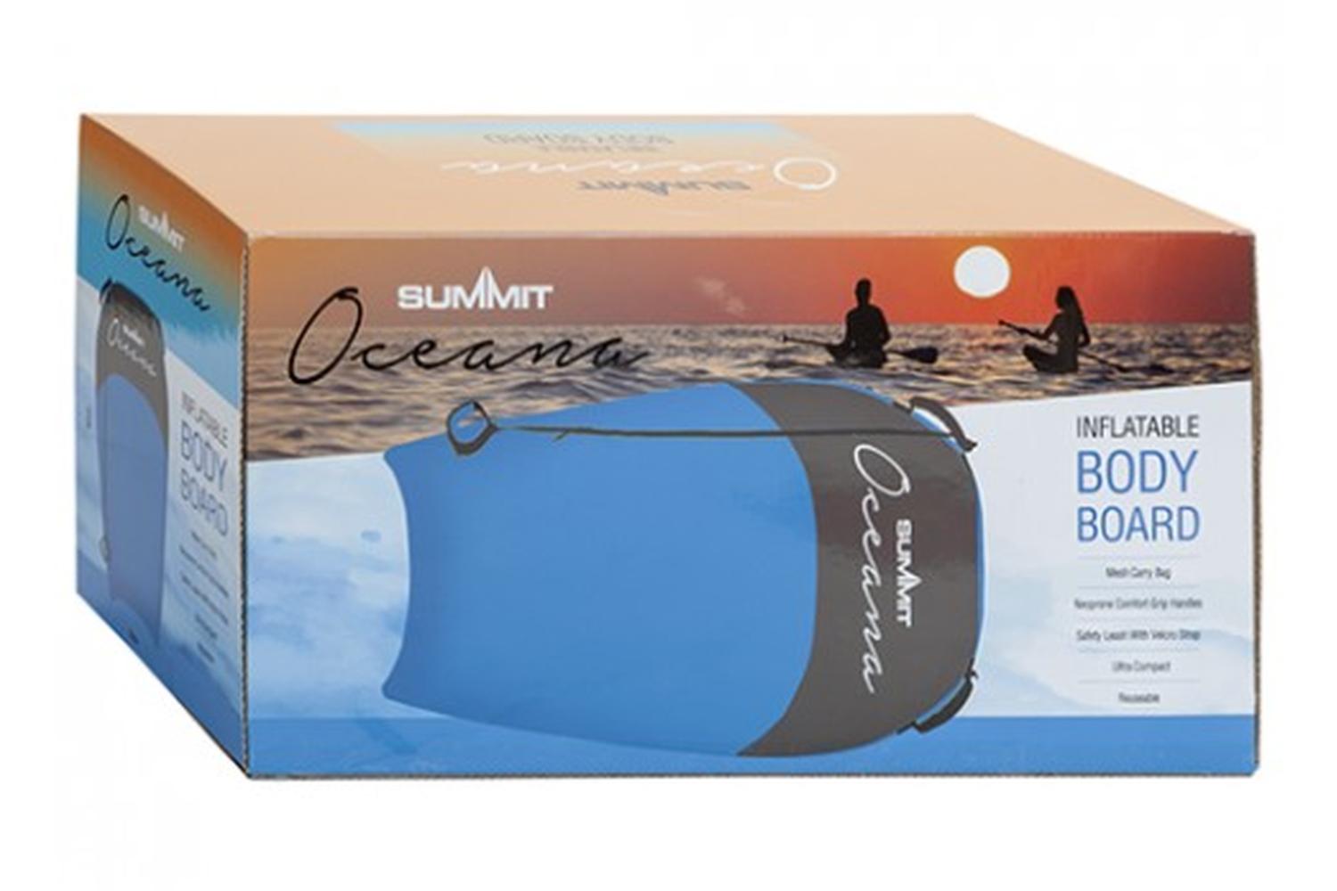 Summit 979053 Summit Oceana Inflatable Body Board | Blue-2