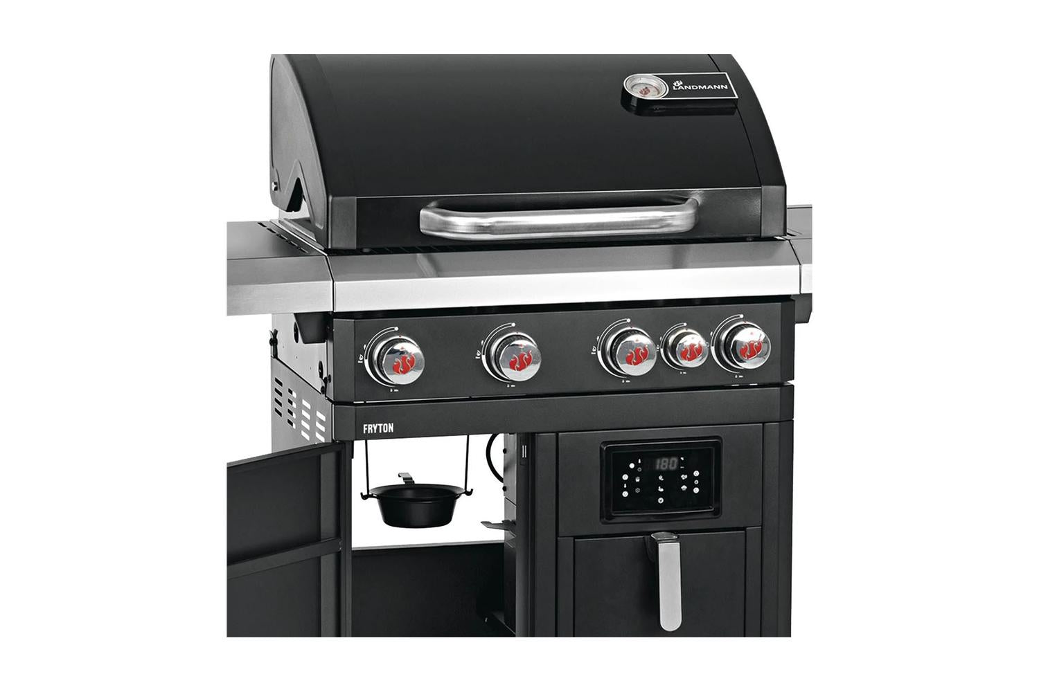 Landmann 6601 Fryton 4.1 Cook Gas BBQ with Integrated 3.5L Hot Air Fryer-3