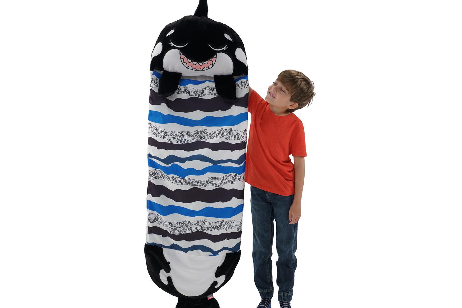 Happy Nappers 2025 Kids Sleeping Bag | Large | Black Shark-6