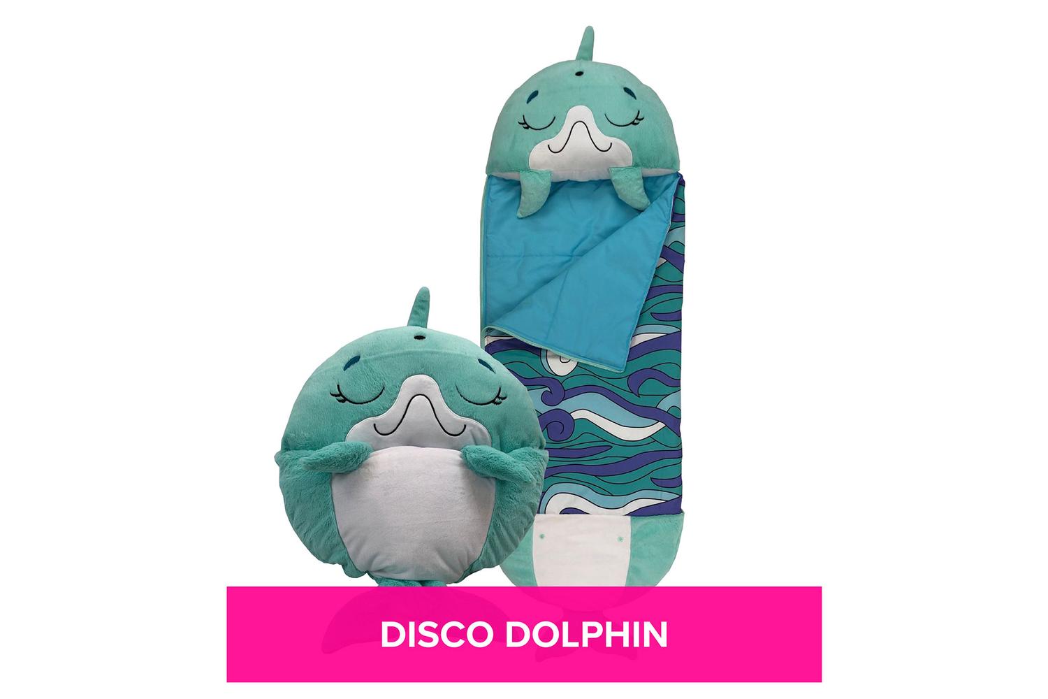 Happy Nappers 2031 Kids Sleeping Bag | Large | Disco Dolphin-2
