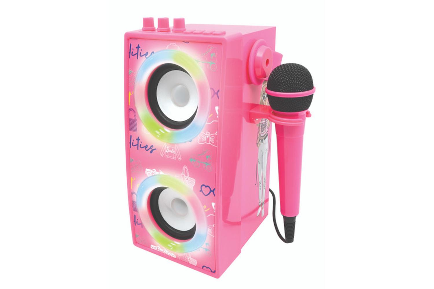 Lexibook BTP180BBZ Barbie Wireless Light Speaker with Microphone-3