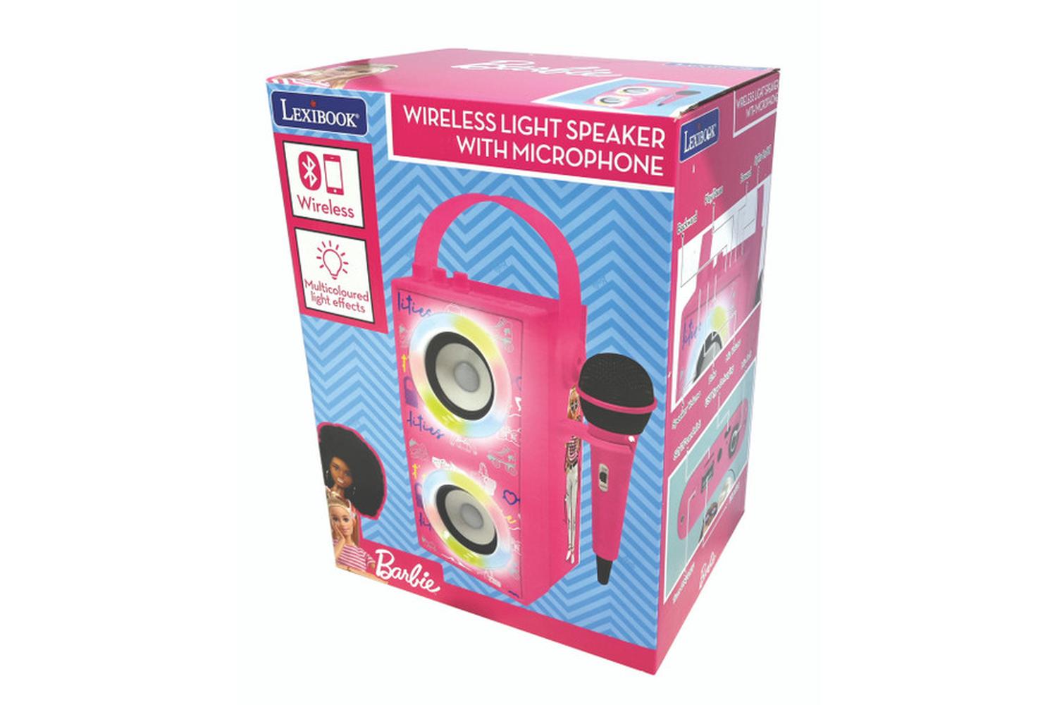 Lexibook BTP180BBZ Barbie Wireless Light Speaker with Microphone-4