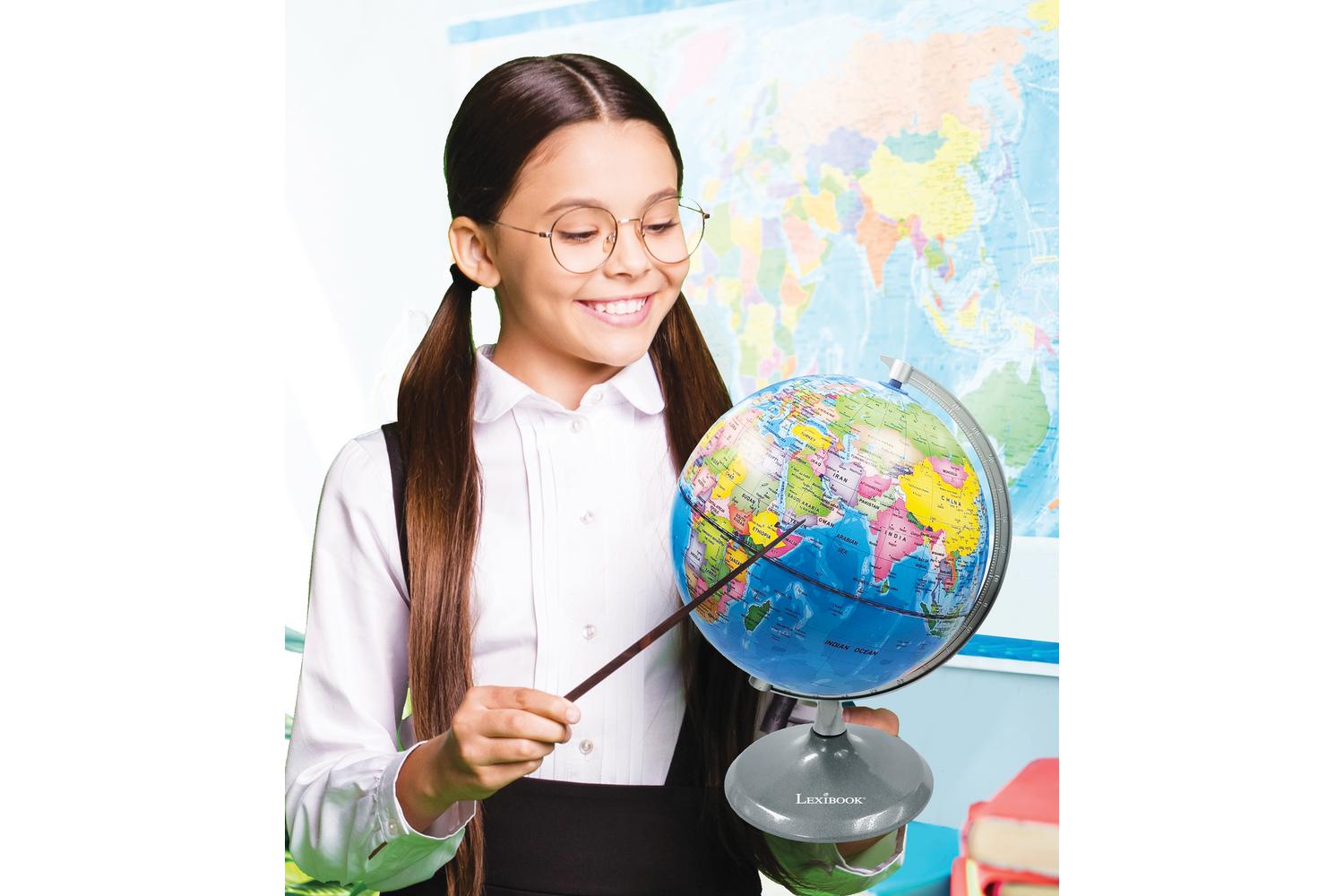 Lexibook NLJ185EN Luminous Day and Night Globe Map of Earth-6