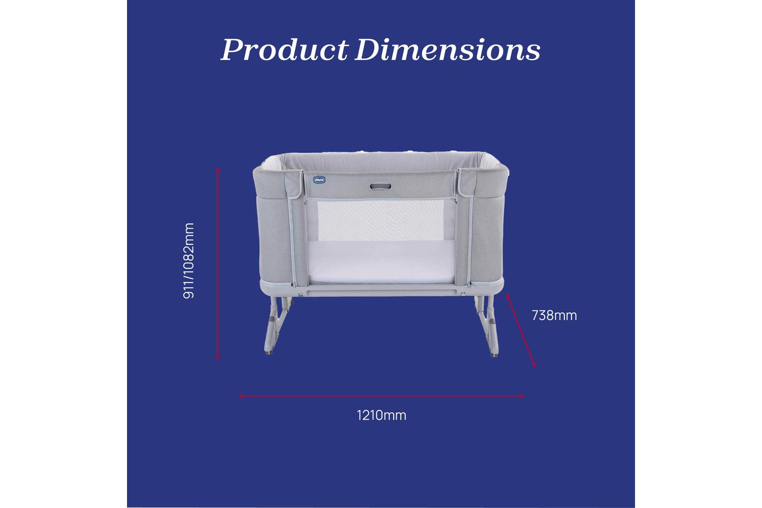 Chicco Next2me Forever Bedside Crib | Baby Sleep Cot Enhanced With Patented Technology-10