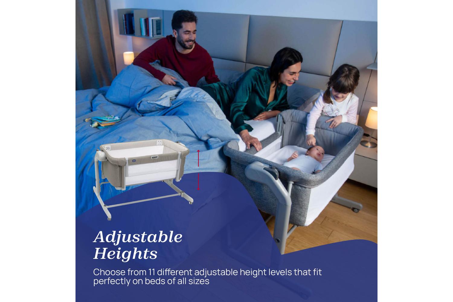 Chicco Next2me Magic Evo Bedside Crib - Convenient Baby Sleep Solution-3