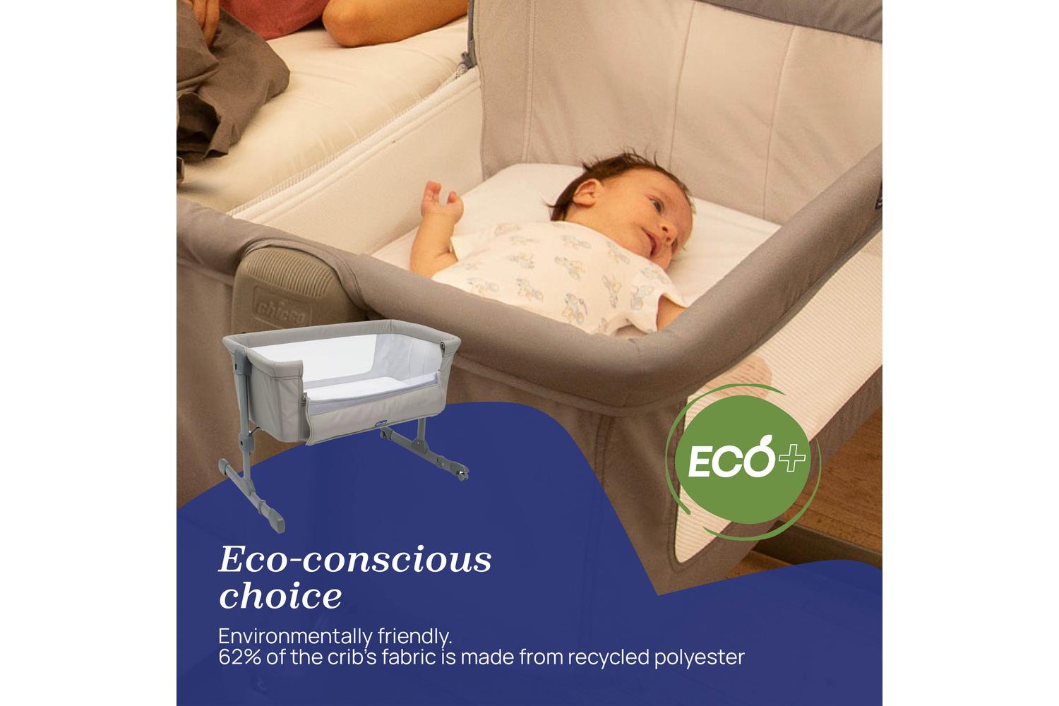 Chicco Next2me Essential Dune Bedside Crib-5