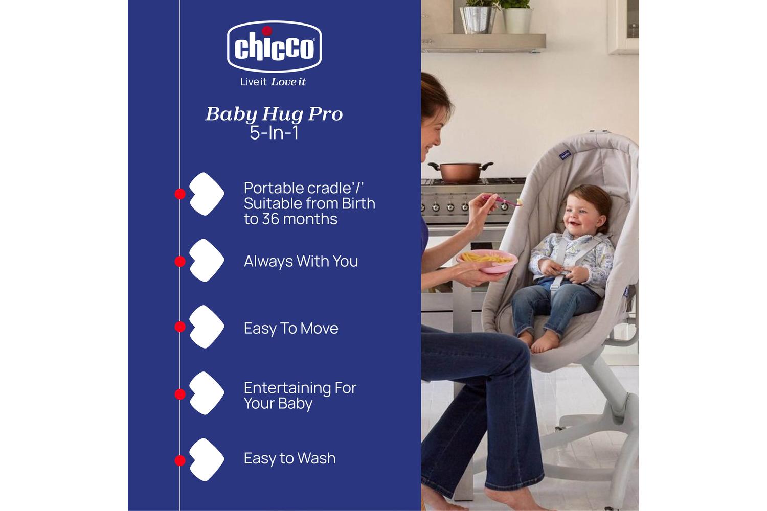 Chicco Baby Hug Pro 5-in-1 | Premium Crib For Kids | Secure Night's Sleep-2