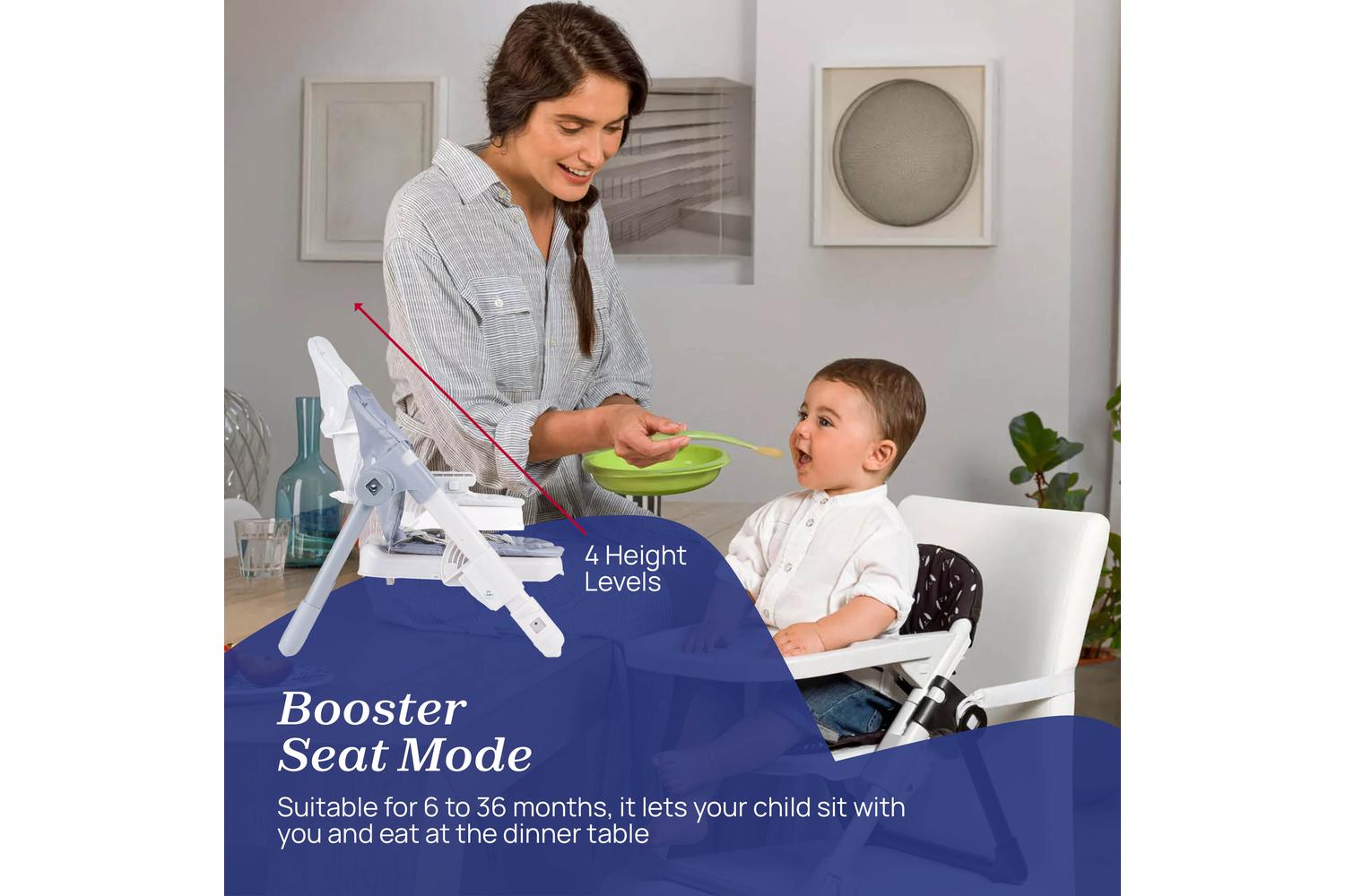 Chicco 4-in-1 Transformable Chairy Booster Seat | Baby Feeding & Weaning Essential-4