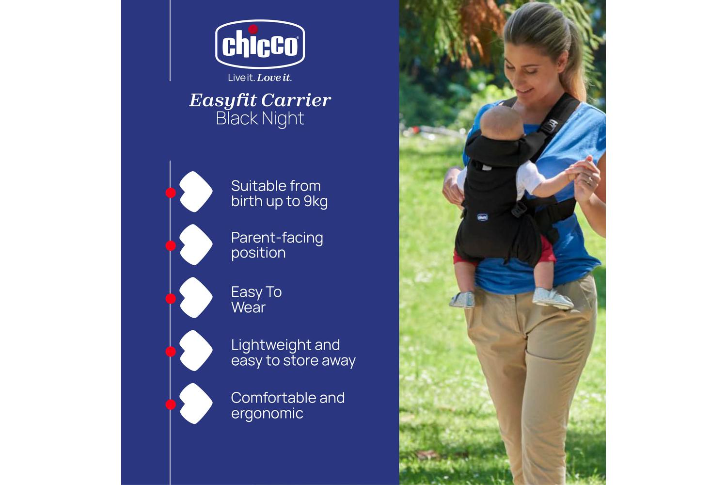 Chicco Easyfit Ergonomic Baby Carrier - Ideal Baby Travel Companion-2