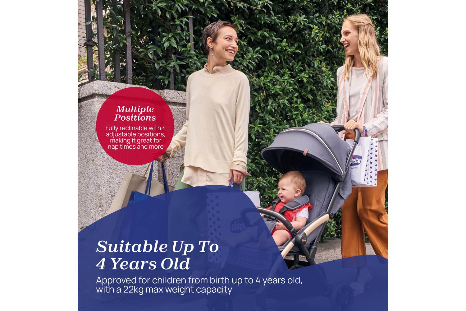 Chicco Goody Xplus Lightweight, One-touch Self-folding Stroller Suitable For Babies Up To 22kgs-3