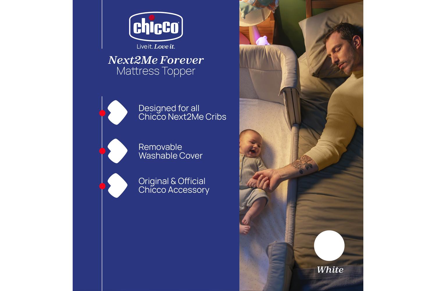 Chicco Next2me Forever Hypoallergenic Baby Bedding: Anti-allergy Mattress Cover From Chicco-2