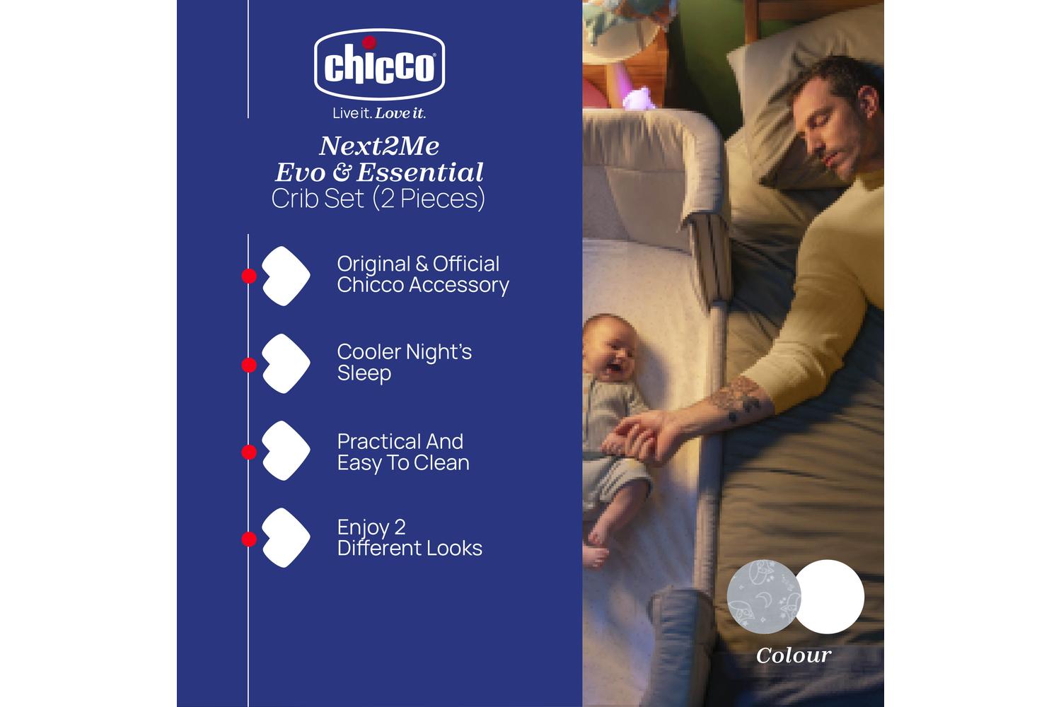 Chicco Next2me Evo & Essential Crib Set, 2-piece - Baby Cribs-2