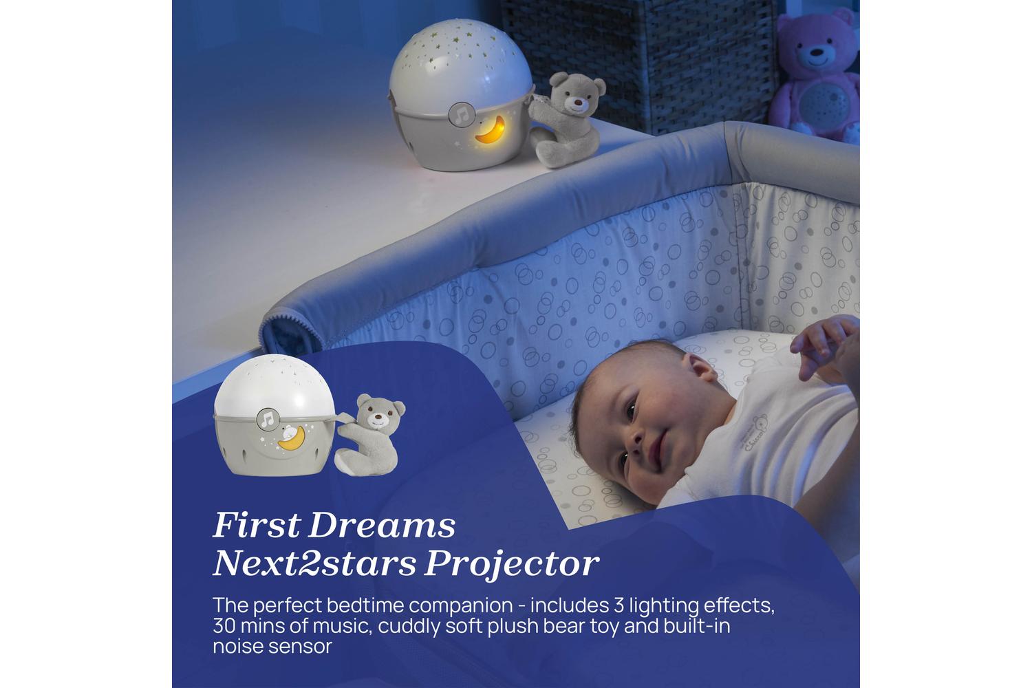 Chicco First Dreams Next2stars Baby Projector: Tranquil Night; Machine Washable, Reliable Baby & Nursery Comfort Product From Chicco-4