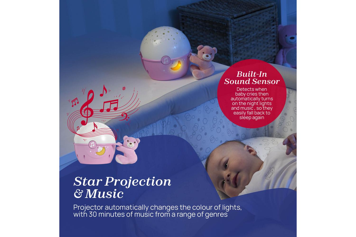 Chicco First Dreams Next2stars Baby Projector, Cot Light & Classical Music Play, Nighttime Lullaby For Infants-6