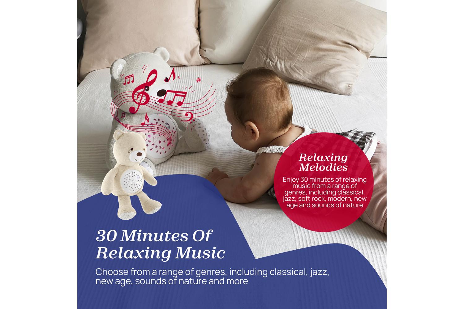Chicco First Dreams Baby Bear - Plush And Projector For Baby's Sleep-4