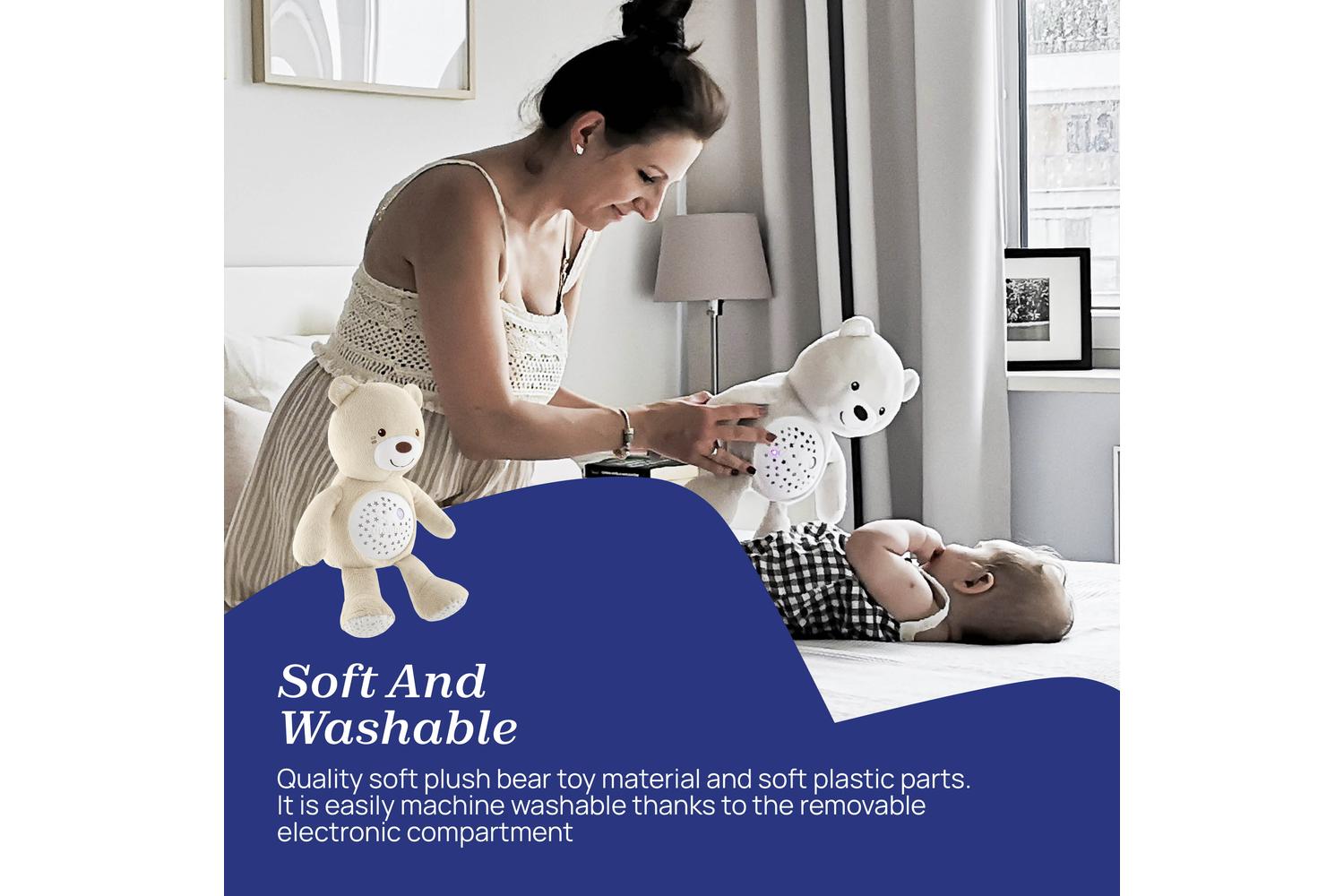 Chicco First Dreams Baby Bear - Plush And Projector For Baby's Sleep-6