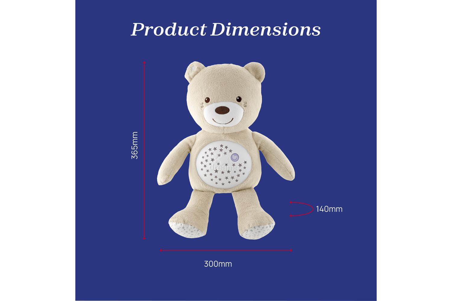 Chicco First Dreams Baby Bear - Plush And Projector For Baby's Sleep-7