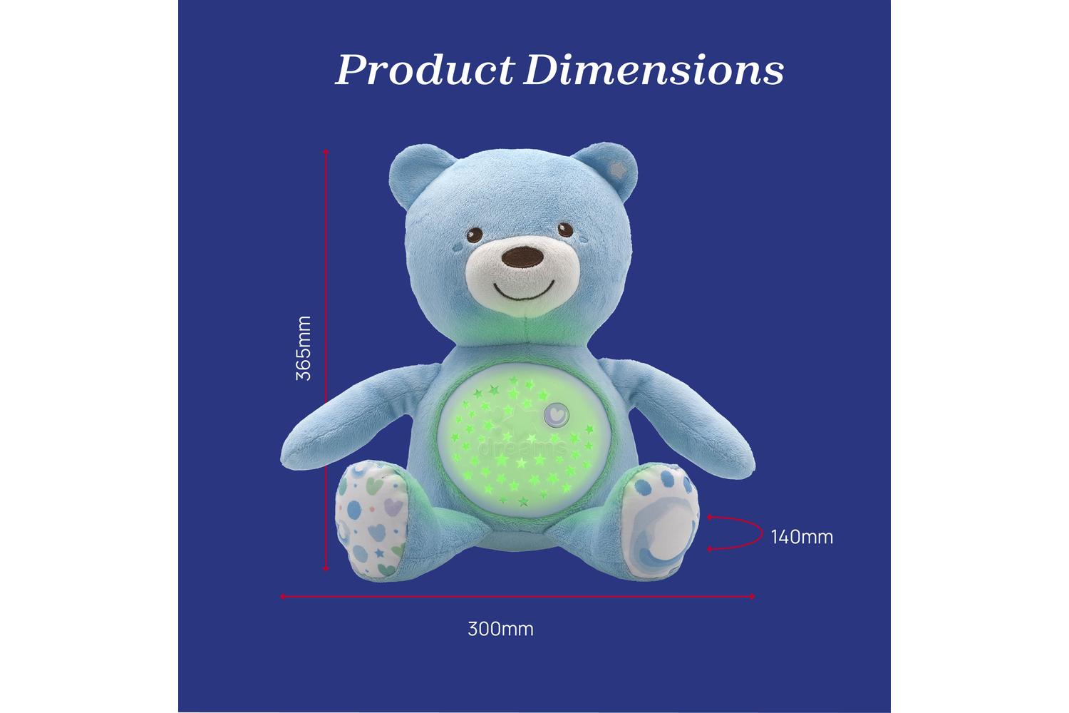 Chicco First Dreams Baby Bear Plush & Projector, Baby Sleep Aid, Nursery Night Light, Irresistibly Cuddly Companion, Machine Washable, From Chicco Baby-7