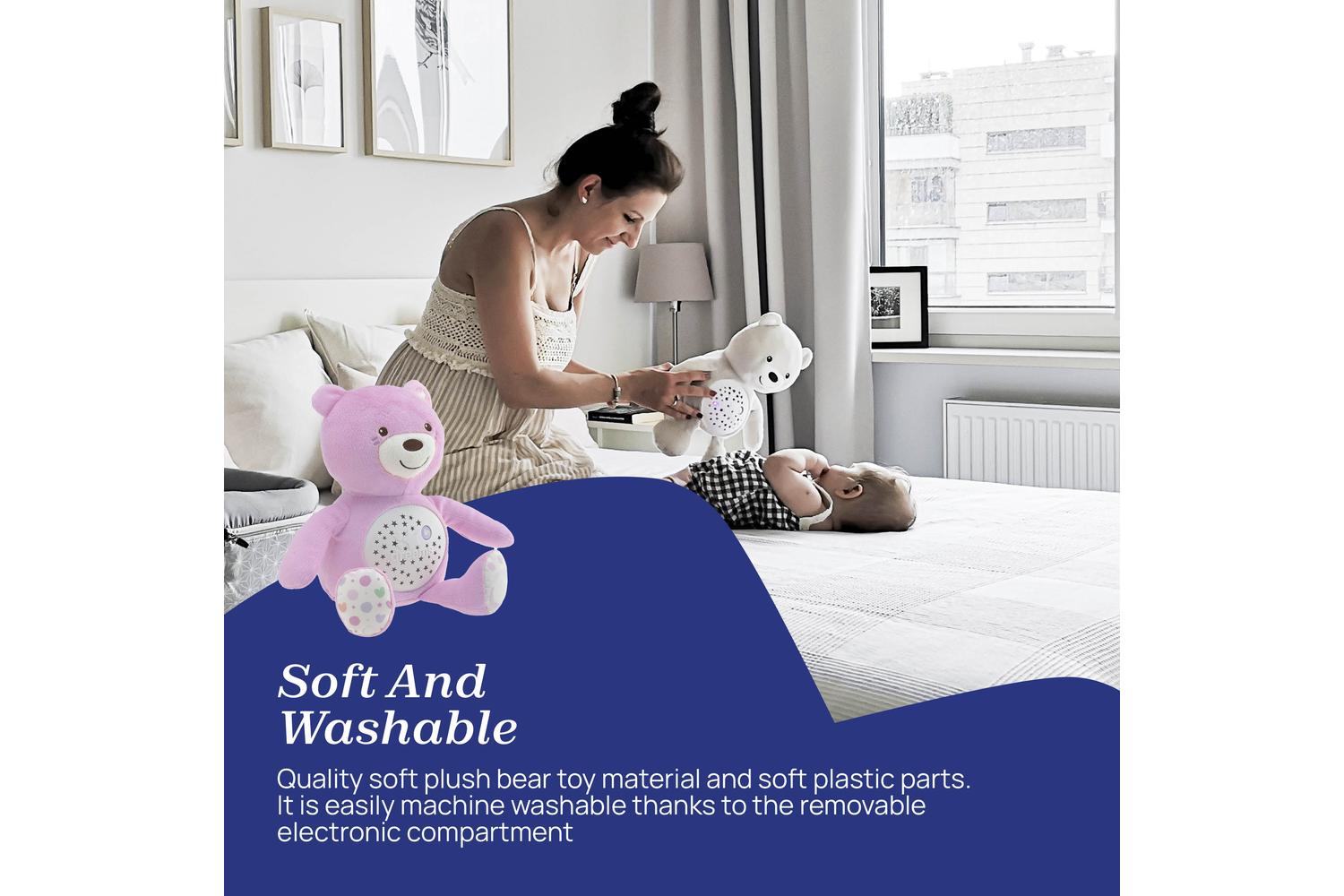 Chicco First Dreams Baby Bear Plush Projector - Gentle Sleep Aid For Infants, Baby & Nursery Specialist, Chicco-6