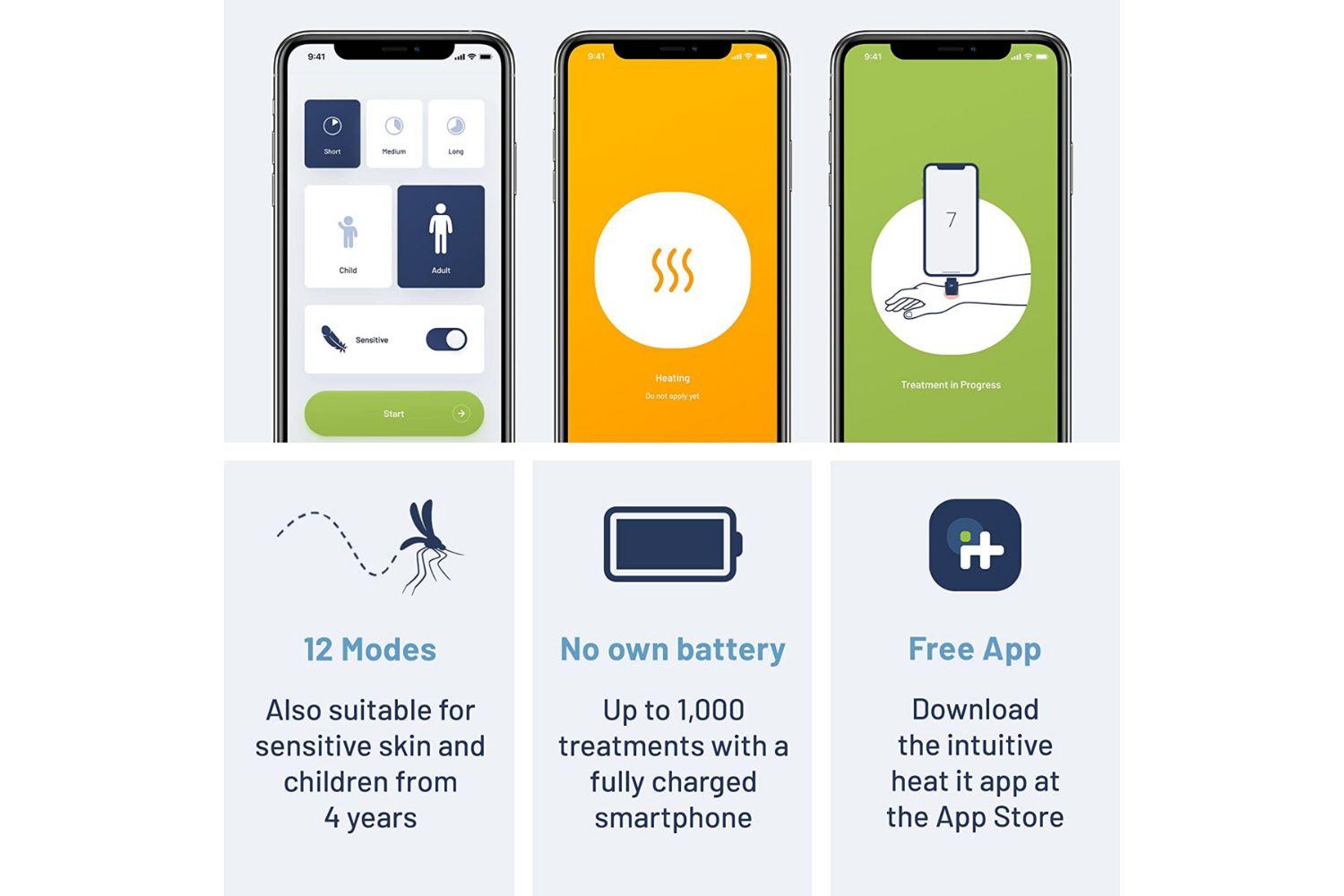 Heat It Smartphone Powered Insect Bite Healer | Chemical-free | Iphone (lightning)-5