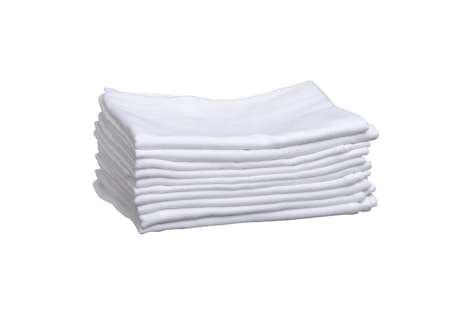 Mininor Muslin Cloth | White |10 Pieces