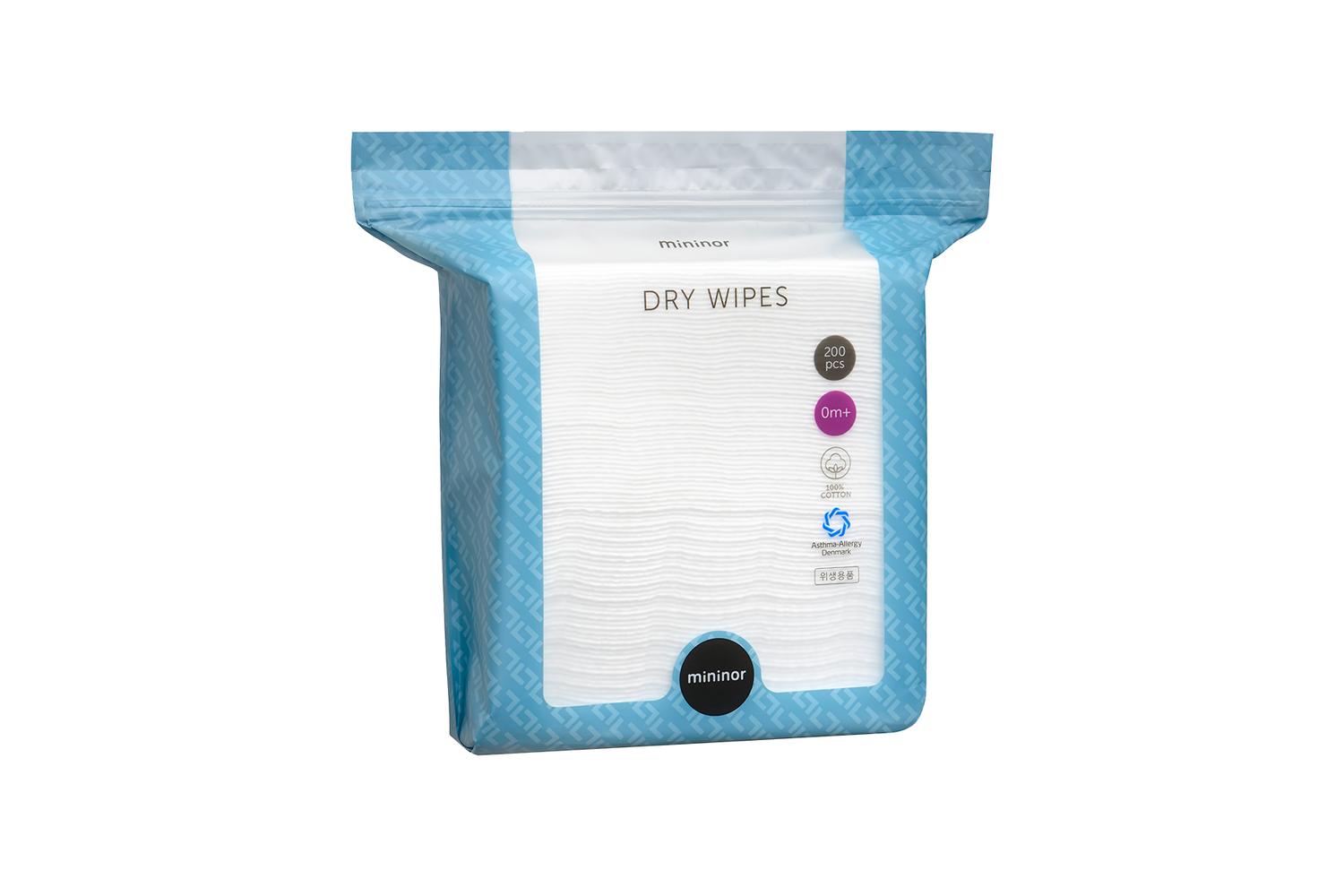 Mininor Dry Wipes Refill | 200 Pcs