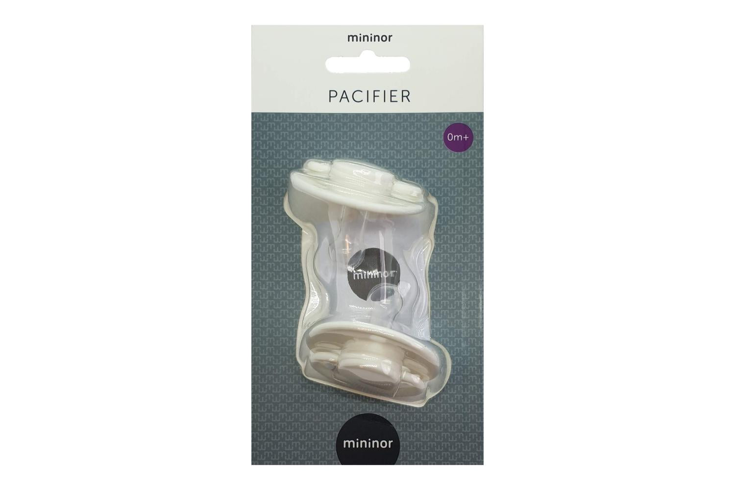 Mininor Silicone Soother | 0m+ | White-3