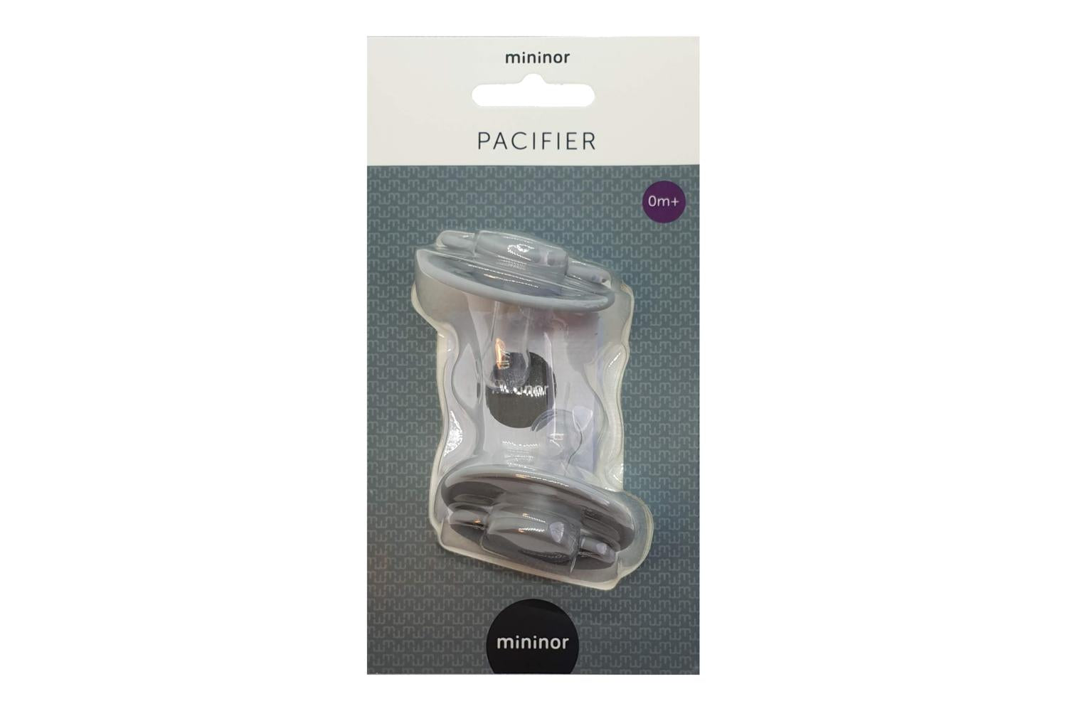 Mininor Silicone Soother | 0m+ | Grey-3