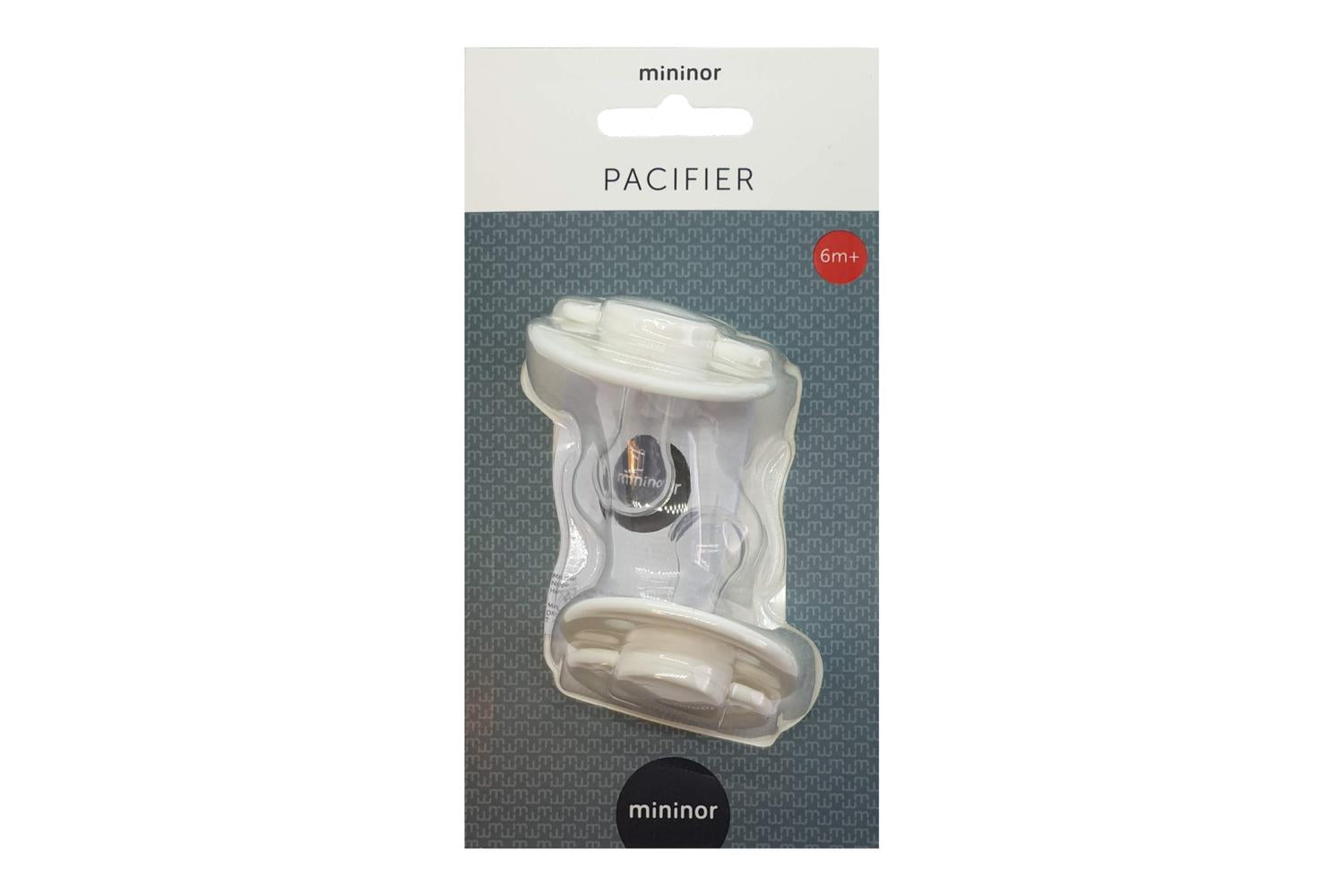 Mininor Silicone Soother | 6m+ | White-3