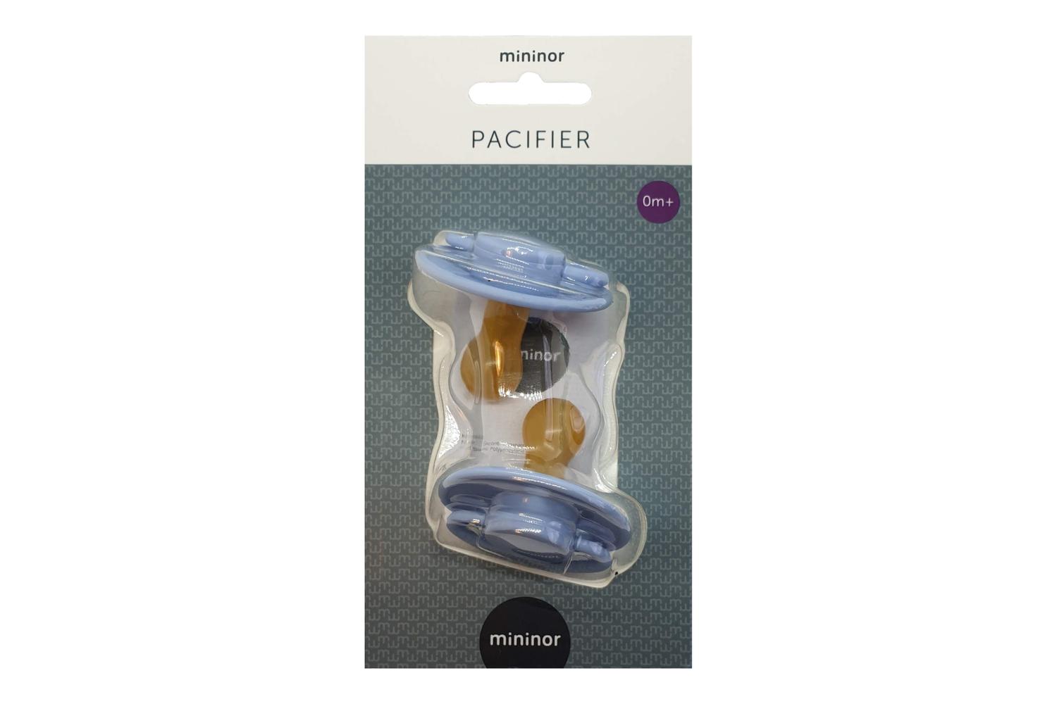 Mininor Round  Latex Soother | 0m+ | Blue-3