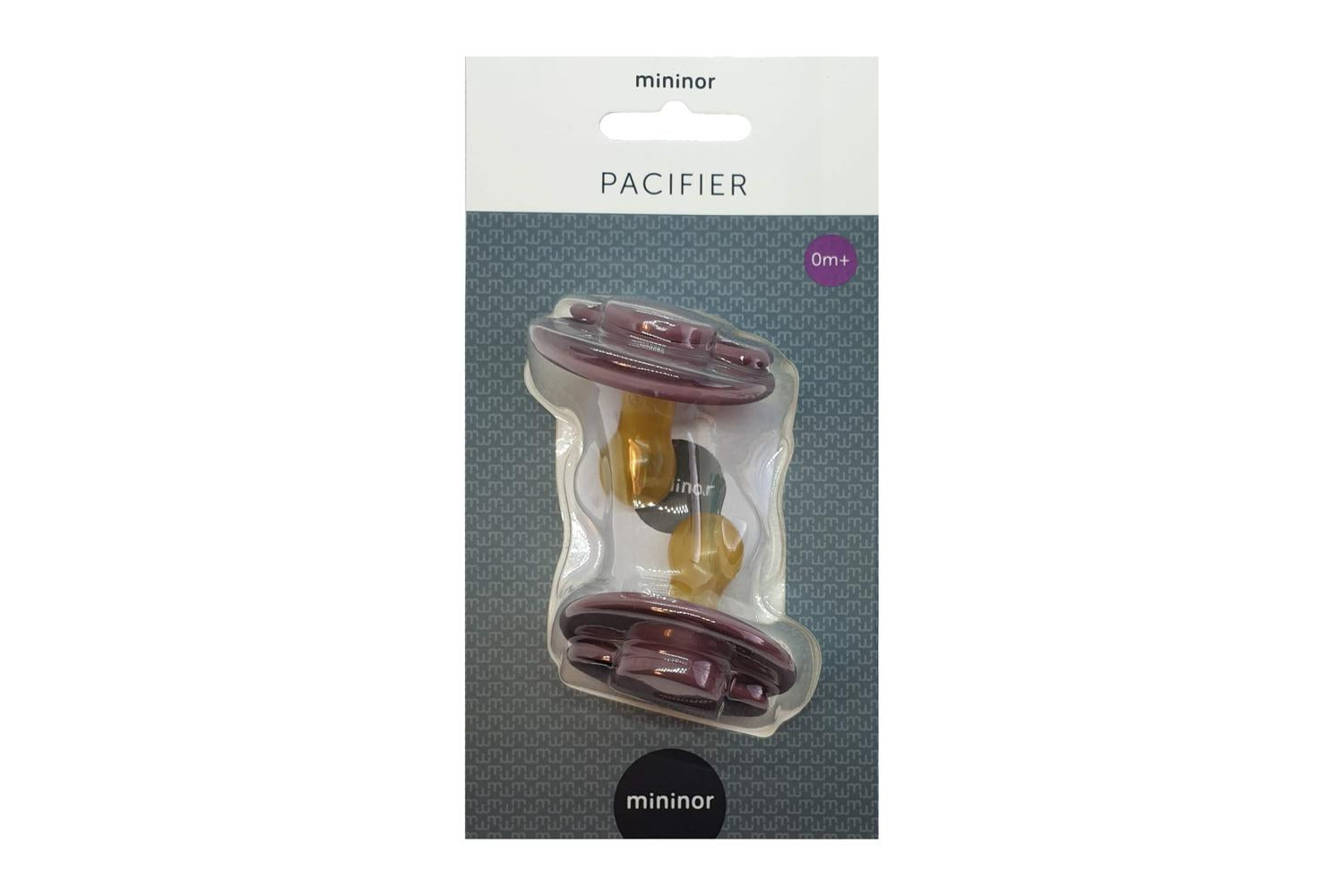 Mininor Round  Latex Soother | 0m+ | Purple-3