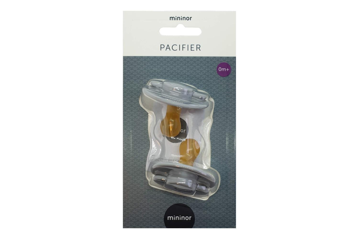 Mininor Round  Latex Soother | 0m+ | Grey-3