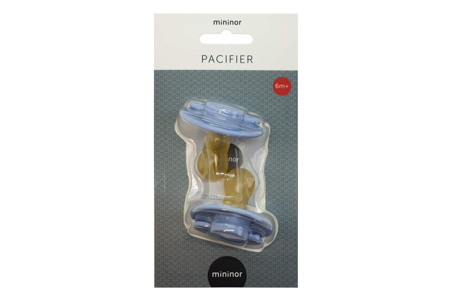 Mininor  Round  Latex Soother | 6m | Blue-3