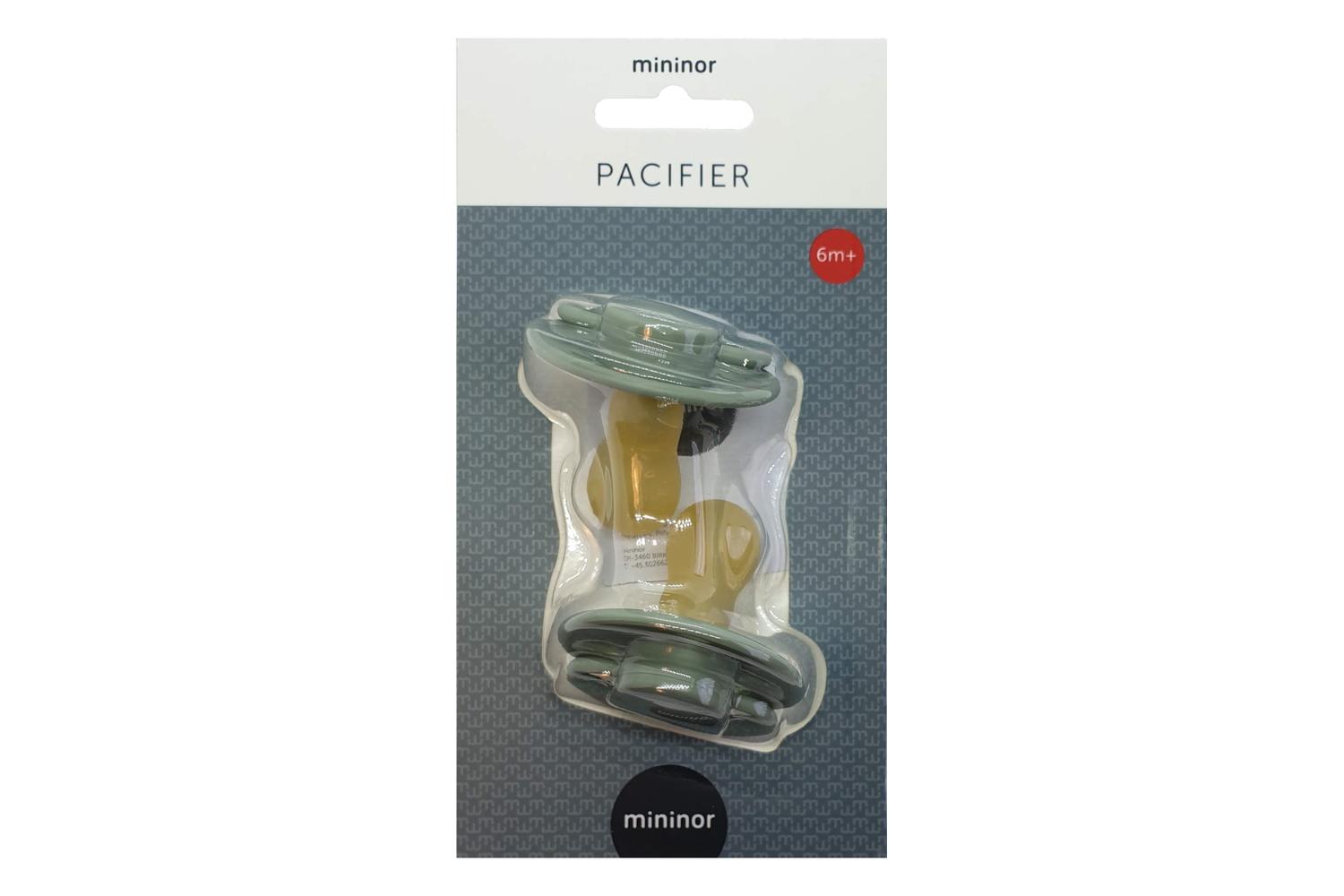 Mininor Round  Latex Soother | 6m | Green-3