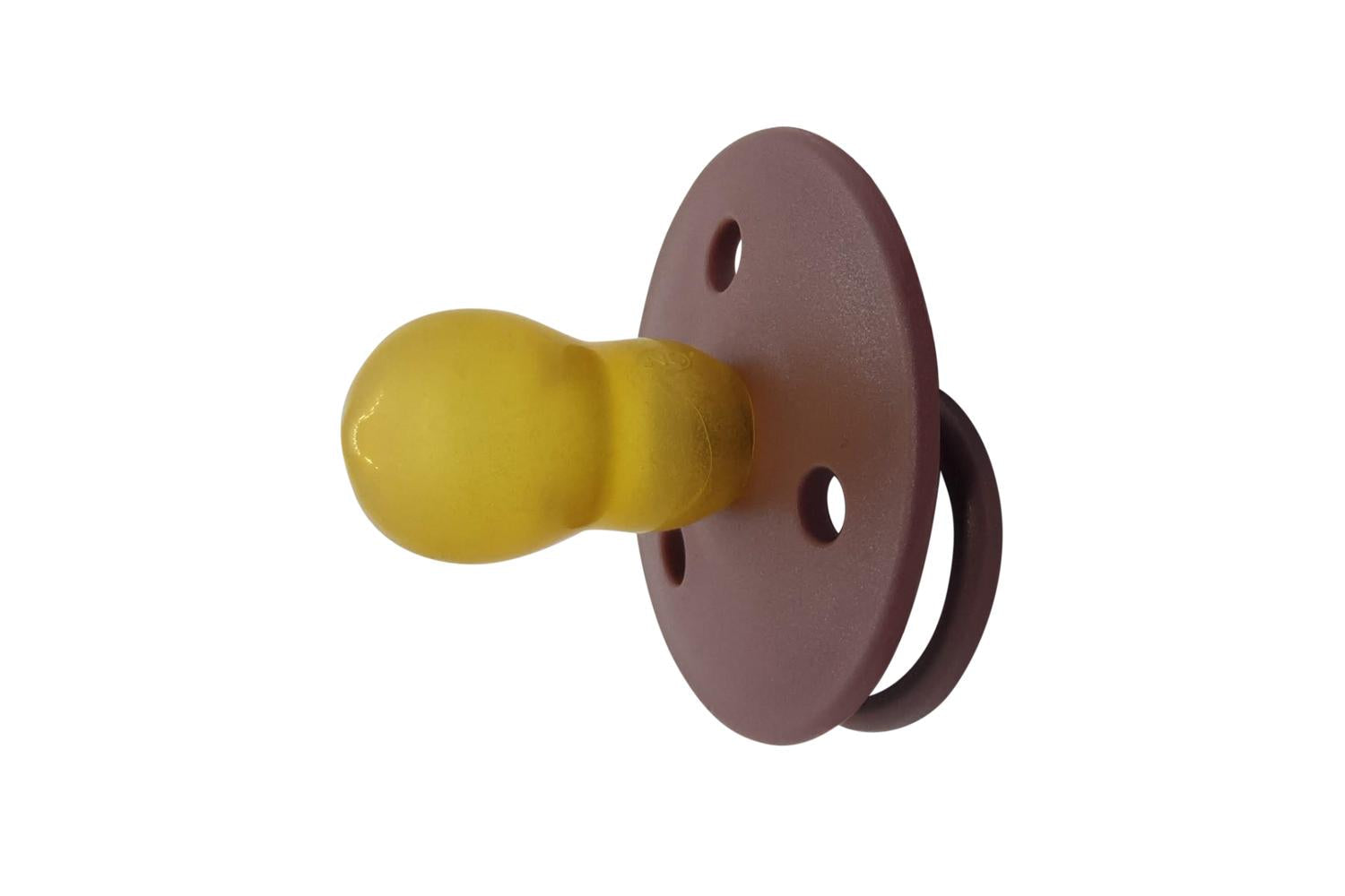 Mininor Round  Latex Soother | 6m | Purple
