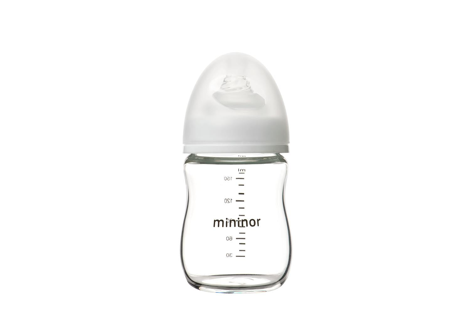 Mininor Glass Feeding Bottle | 160ml