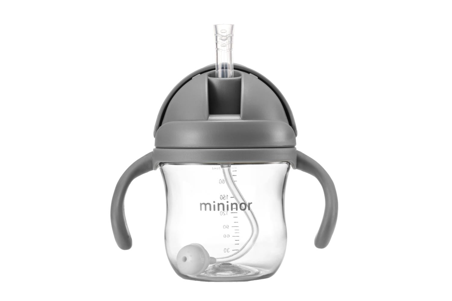 Mininor Straw Bottle | 220ml | Grey