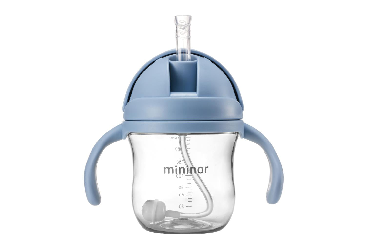 Mininor Straw Bottle | 220ml | Blue-2