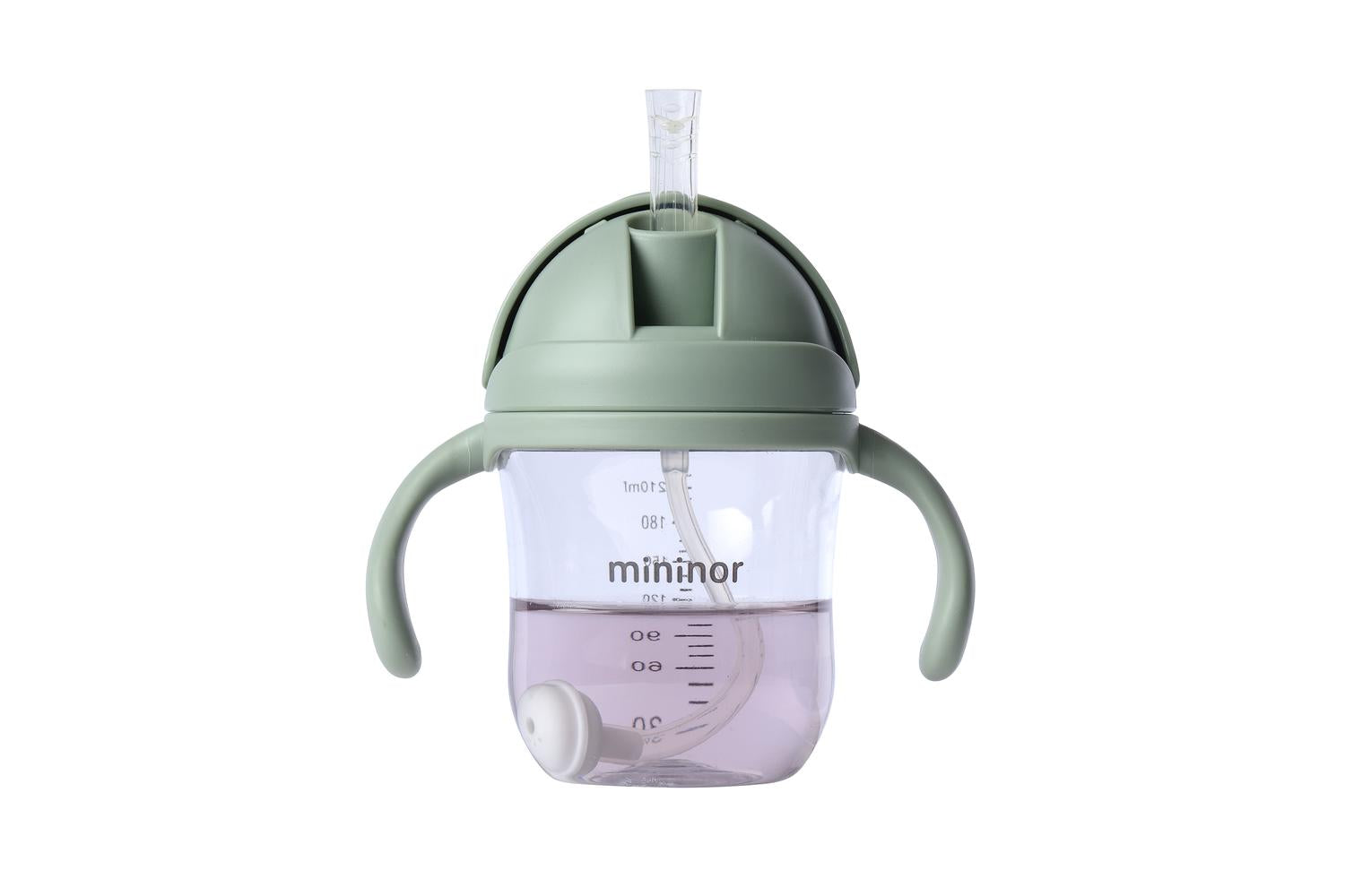 Mininor Straw Bottle | 220ml | Green-2