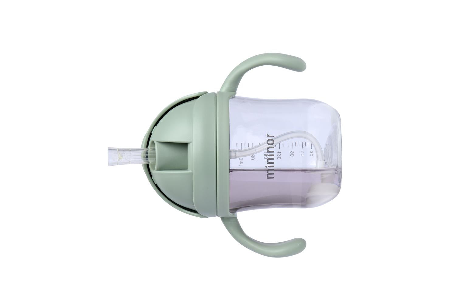 Mininor Straw Bottle | 220ml | Green-3
