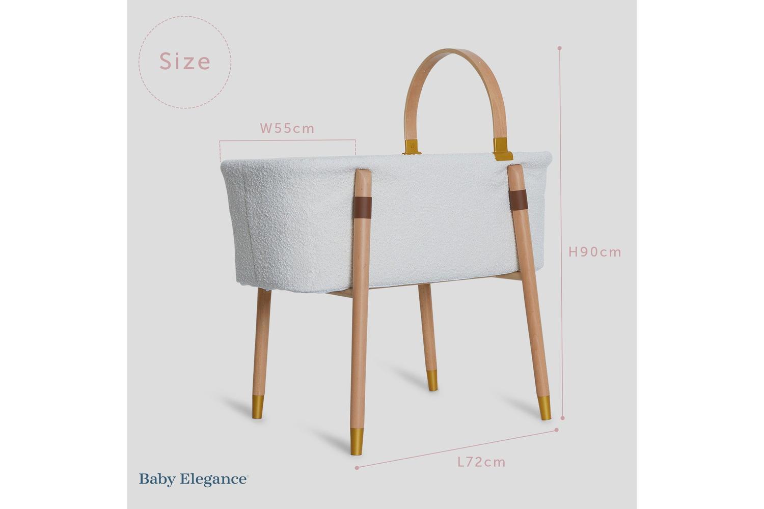 Baby Elegance Vola Crib | Baby Cot Bed | Boucle | White-5