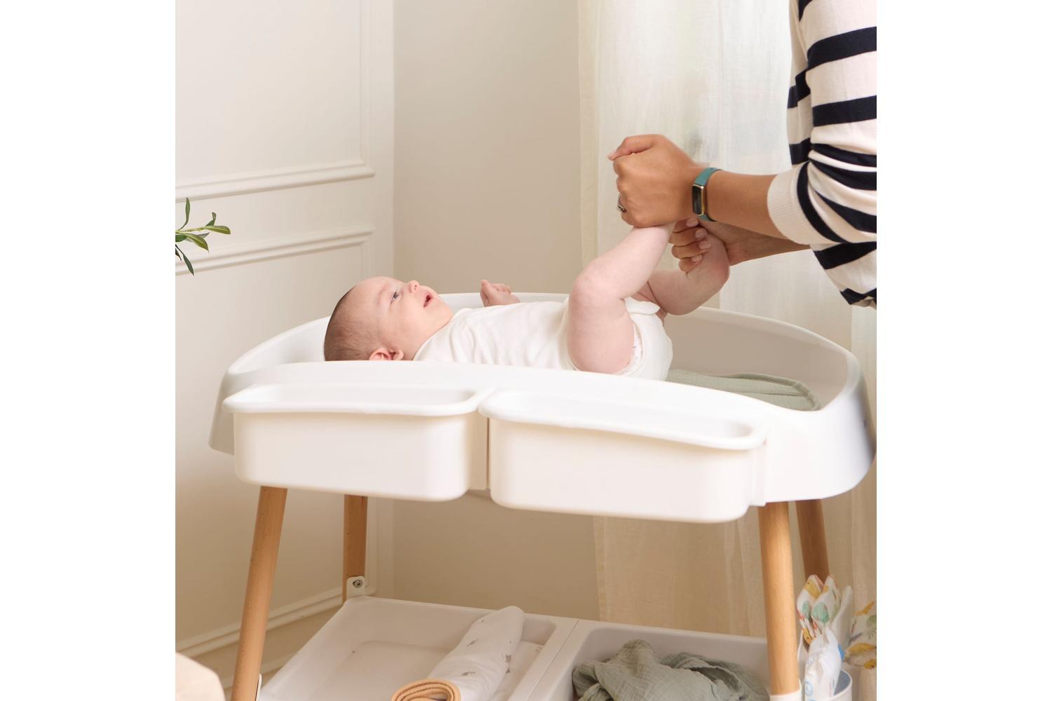 Baby Elegance Vola Changing Unit | Baby Change Table | Beech Wood | White