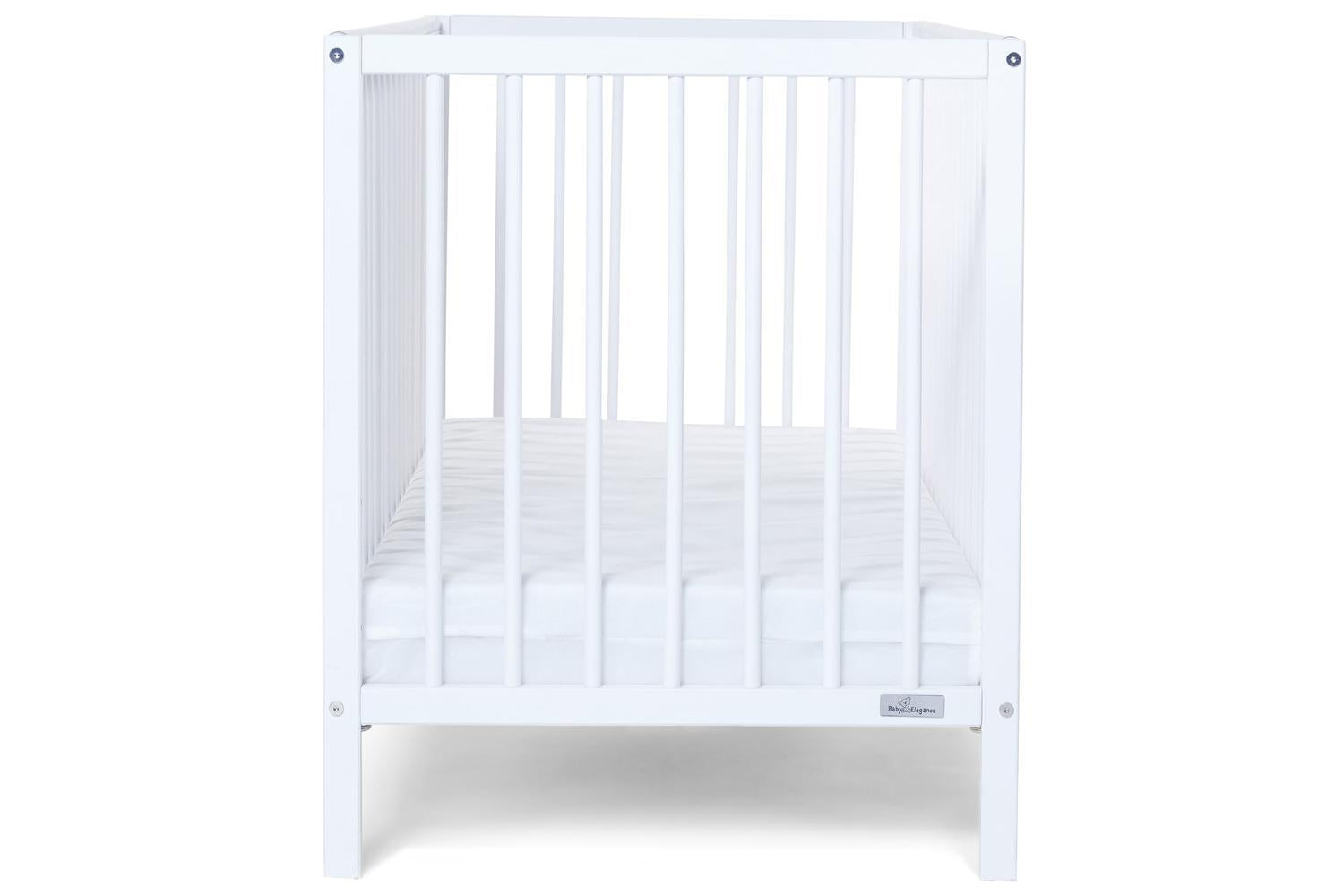 Baby Elegance Kim Cot | Baby Cot | White | 60cm X 120cm-4