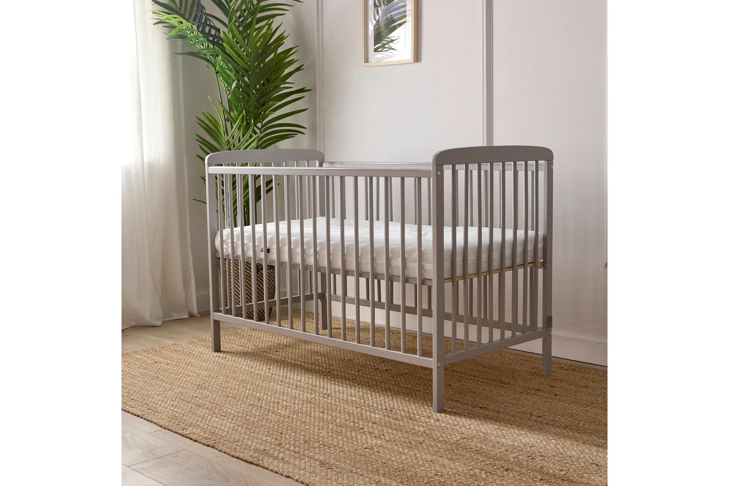 Baby Elegance Starlight Cot | Baby Cot Bed | Grey | Standard Size-2