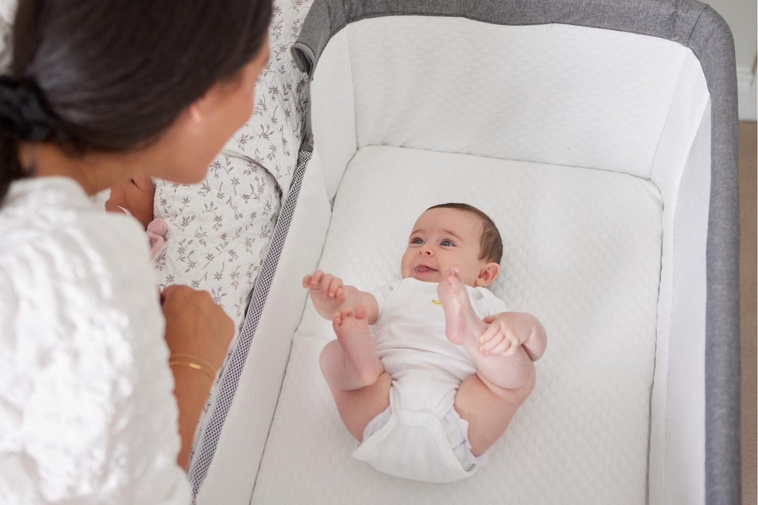 Baby Elegance Dote Bedside Crib | Bedside Crib | Grey-3