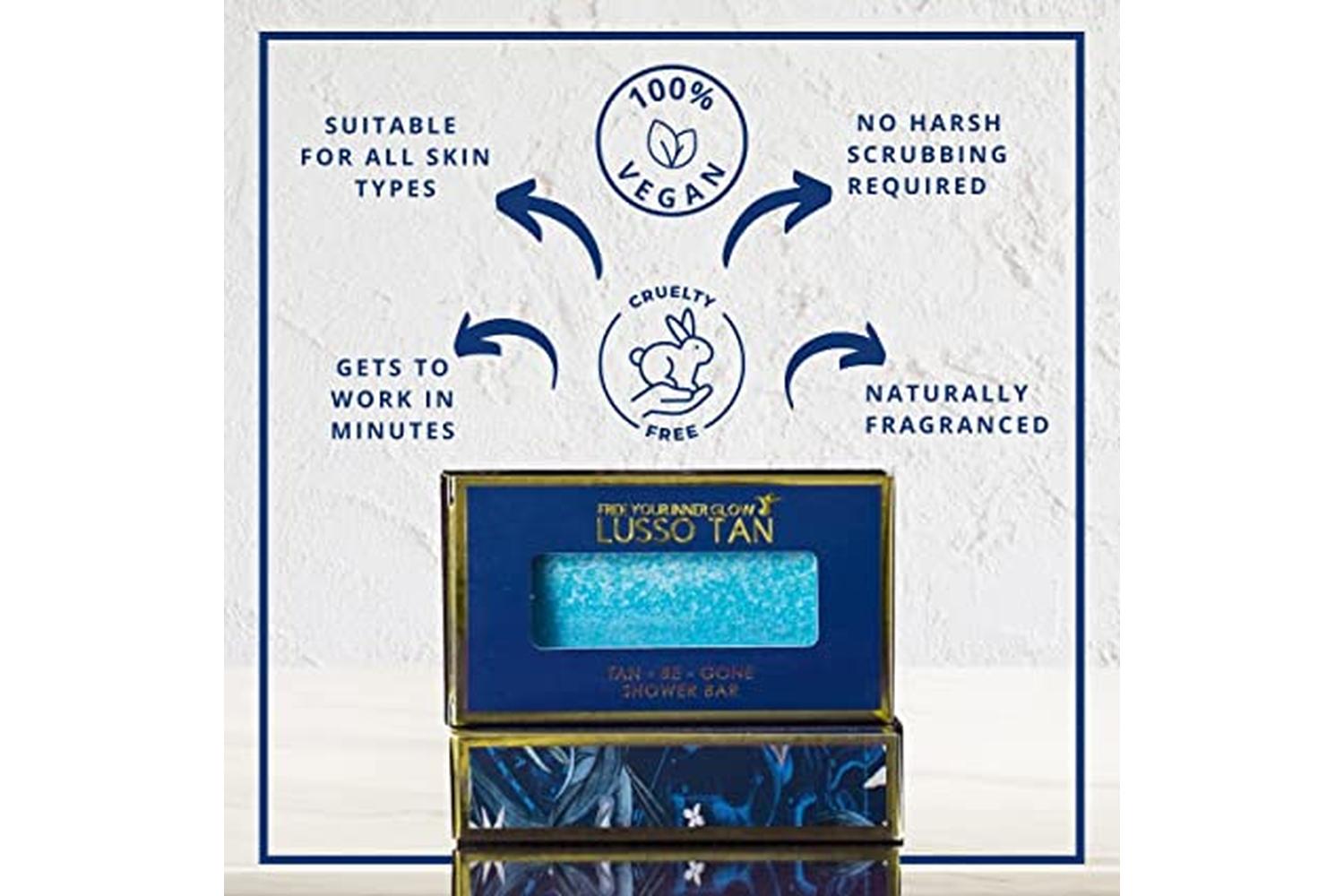 Lusso Tan LTWNTBGSB Tan-Be-Gone Winter Nights Shower Bar-3