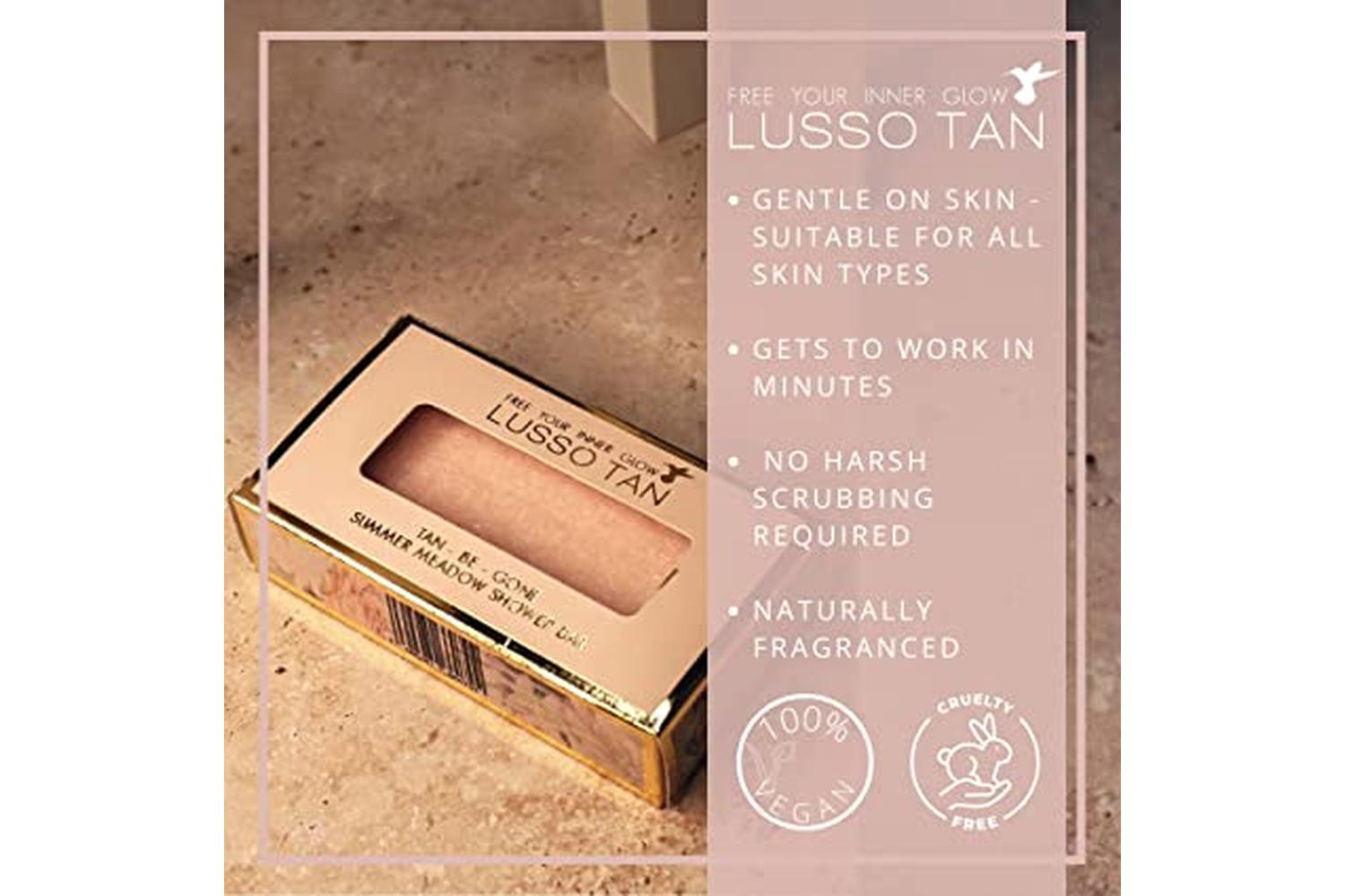 Lusso Tan LTSMTBGSB Tan-Be-Gone Summer Meadow Shower Bar-3