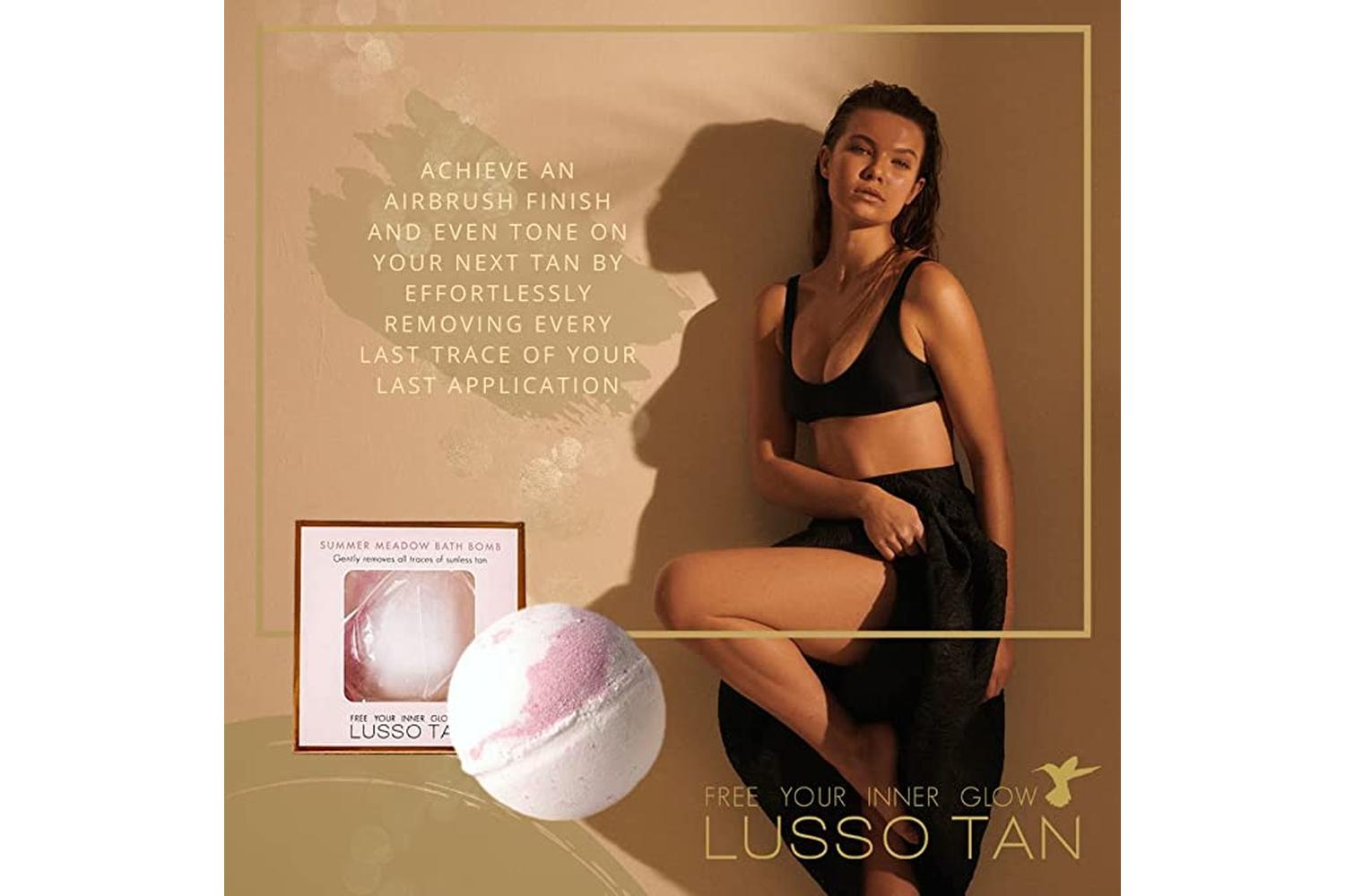 Lusso Tan LTSMTRBB Summer Meadow Bath Bomb-2