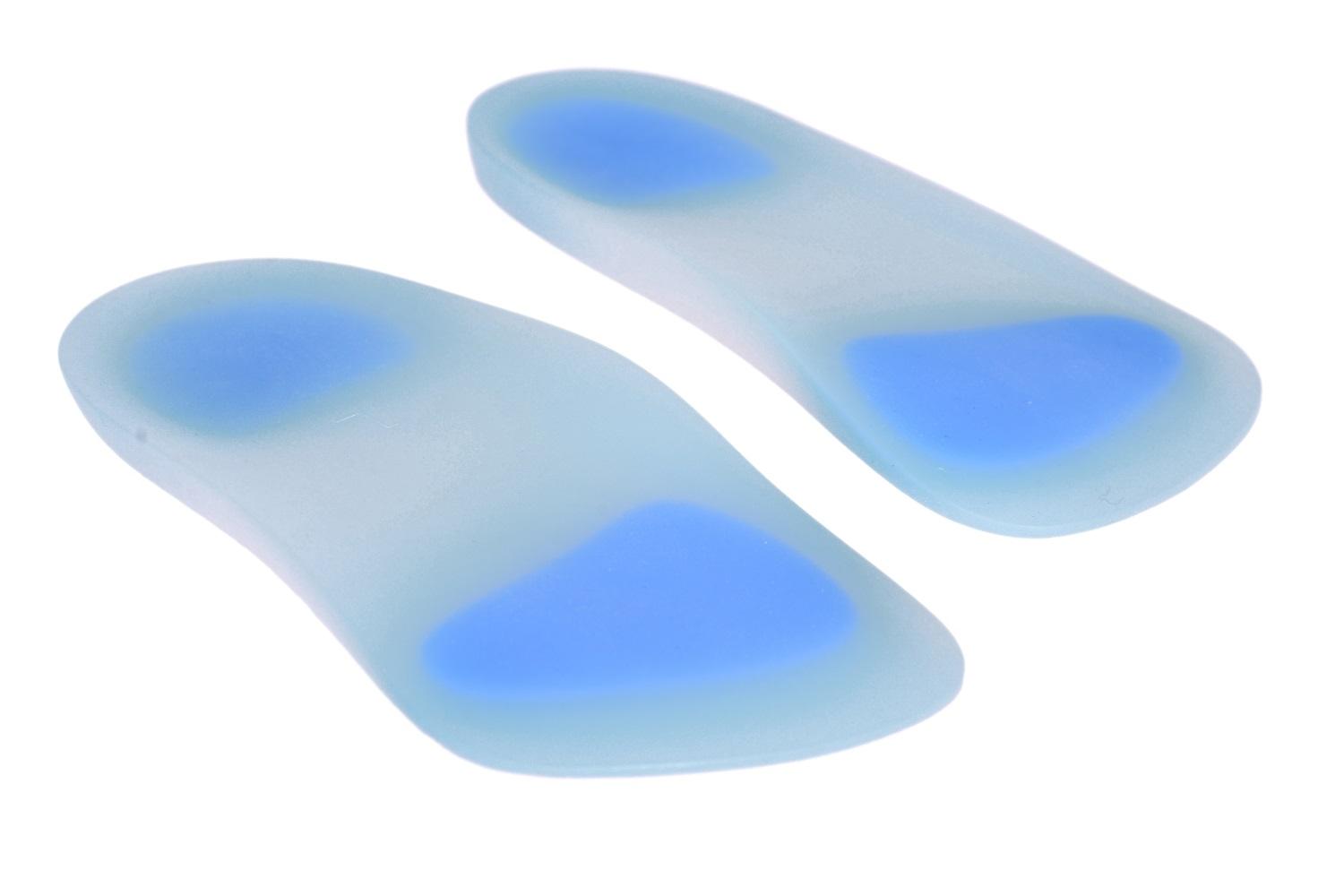 Hemmka Health Silicone Insoles 3/4 Length - Premium Class Small | Joint Supports And Straps
