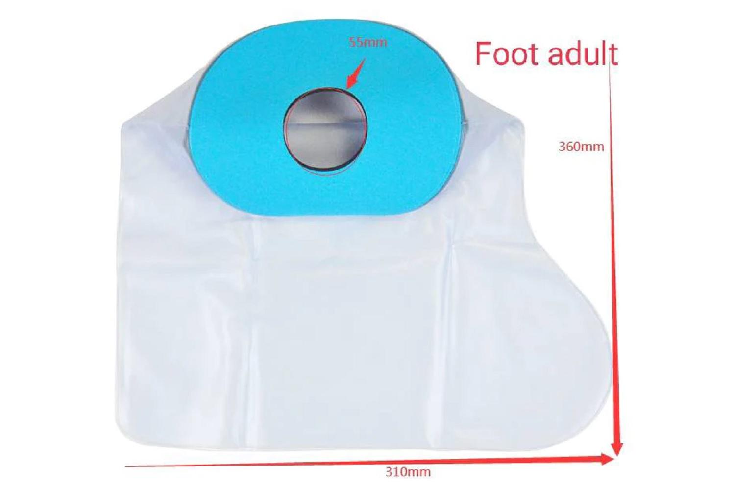 Hemmka Health Waterproof Cast Protector - Foot | Joint Support | Neoprene Ring Seal | Size L-2